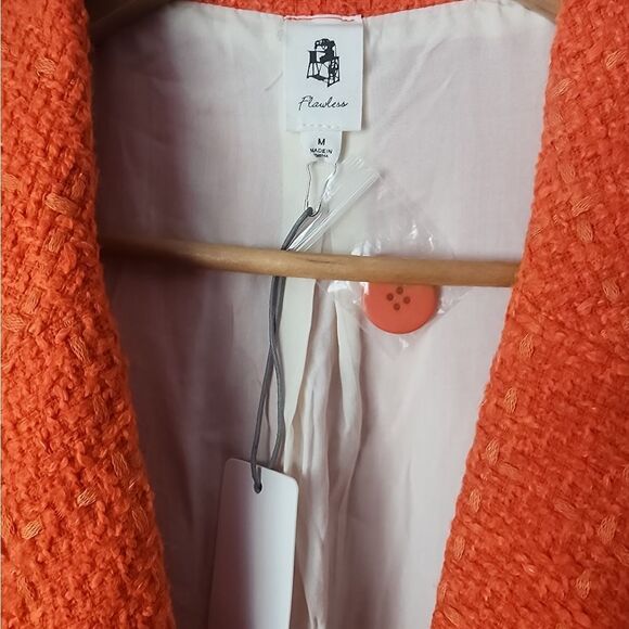 Anthropologie Flawless twill button front blazer jacket - Picture 3 of 9